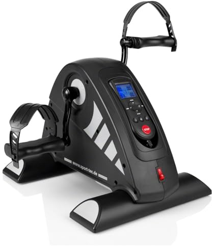 Sport-Tec Arm- und Beintrainer,Home Fitness, Pedaltrainer, Ausdauertraining, Mini Bike, Senioren, Fitnesstrainer motorgestützt mit Display