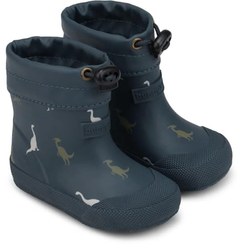 Bundgaard Malik Winter warm Barfuß Gummistiefel Dino Print