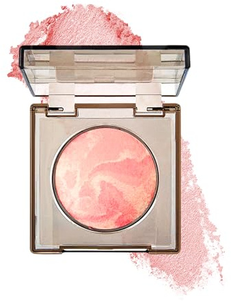 Soft Glow Baked Blush, Langanhaltender Make-up Puder mit Natürlicher Glanz, Rose Rot Blush für Vegane Buildable Formel, Leicht und Feine Textur, Weichzeichner-Effekt Rouge Puder für Alle Hauttypen-02