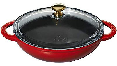 Chasseur Käsefondue, Gusseisen, Rubinrot, 22.9 x 22.9 x 10.2 cm