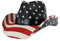 Cowboyhut mit amerikanischer Flagge im Vintage-Stil, mit westlicher Krempe, Premium-Sterne und Streifen, Einheitsgröße, Premium Stars & Stripes, Einheitsgröße