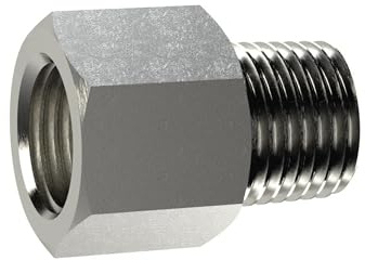 RIEGLER 111516-1230.07-N Verlängerungsstück, kurz, R 3/8 a., G 3/8 i., SW 22, MS vern., 1Stk