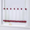 Joyswahl Bistrogardine Voile Schlaufen Scheibengardine Mia Küchen Transparenter Vorhang HxB 60x120cm Winerot 1er Pack