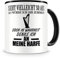 Samunshi® Harfe Tasse mit Spruch Geschenk für Musiker Tasse Harfe Becher Kaffeebecher Lustige Tassen zum Geburtstag Teetasse schwarz 300ml