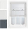 FURNISHED Grey Faux Wood Venetian Blinds 50mm Easy Fit Trimmable Child Safe Home Office Window Blinds, 90cm x 210cm