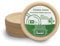 Terra Verde - Platos de papel desechables de fibra de bambú de 25 cm, redondos, paquete de 50 unidades, grandes, sin blanquear, color marrón natural, compostables, ecológicos, extra fuertes para