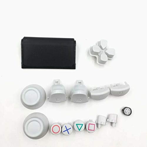 Limited Edition White PS4 Controller JDM-040 Full Button Replacement Set