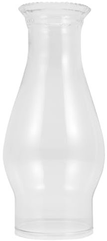 Lurrose Öllampe Schirm Zylinder Lampenschirm Glasschirm Lampe Ersatz Petroschirm Petroleumlampe Ersatzglas Lampenglas Kugel Glaszylinder Glas Ersatzlampenschirme für Wandlampe Tischlampe
