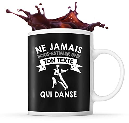Planetee Mug Danseur Prénom métier âge Personnalisable | Tasse drôle pour Femme Danseuse | idée cadeau anniversaire Noël