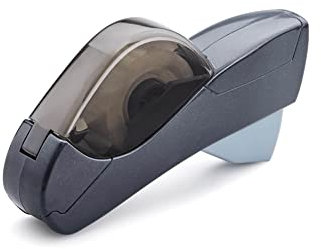 Maximex Klebeband Abroller, spendet ca. 4 cm lange Abschnitte per Knopfdruck ohne Schneiden, individuell gewünschte Länge möglich, schnell, exakt, sauber, 1 Kleberolle mit 33 m