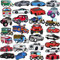 Keismodye 35pcs Cartoon Shoe Charms, Race Car Charms Fits for Clog Sandal, Bracelet Wristbands, Shoes Decoration Pack for Birthday Gift, Party Favors for Kids, Boys, Girls, Teens, and Adult