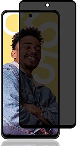 Jewloofa Protector Pantalla para Realme C55, 1 Pieza Privacidad película protectora, 9H Dureza, Anti-Espía Protector Pantalla para Realme C55