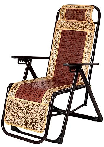Chaise Longue Inclinable De Pliable Extérieure Zero Gravity Bains De Soleil Bambou avec Appui-Tête Et Porte-gobelet Transat De Relaxation Dossier Réglable pour Jardin Piscine Terrasse