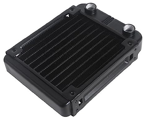 WaTudouYe Radiatore per Computer con Raffreddamento Ad Acqua Scambiatore di Calore in Alluminio A 10 Tubi Dissipatore di Calore per Raffreddamento A Liquido per di Raffreddamento Ad Acqua per PC CPU