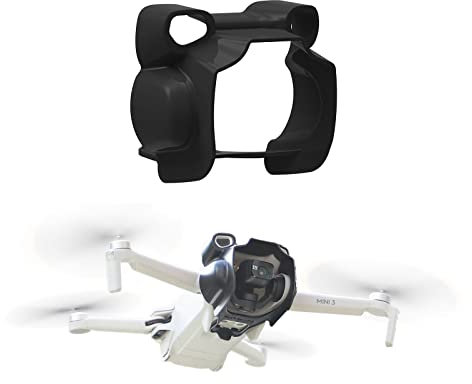 FSIDIWT Lens Hood for DJI Mini 3 Drone Accessories, Anti-Glare Lens Sunshade Sunhood Protective Cover Gimbal Camera Guard Protector for Mini 3 Drone (Black)