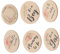 VICASKY Letrero de bienvenida para recién nacidos, placa de nacimiento – Tarjetas de madera para bebé – 6 unidades – 10 cm redondo