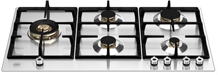Bertazzoni Professional Series P905LPROX - Piano cottura a gas in acciaio INOX, 89 cm