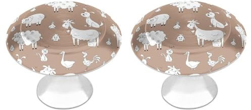 Tilivyx Door Knobs Decorative Farm Animals 1 pcs(2 Drawer Handles)
