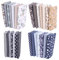 HAWILLOSCH 28stücke Teiliges Aus Lustigen Patchwork-Stoffen Aus Baumwolle Kaffee Blau Und Baumwollstoffe Für Nähprojekte Kinderbekleidung Heimdeko Und Mehr