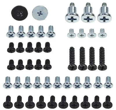 KGDUYC 49 pièces de rechange pour console de jeu, vis de rechange pour console de jeu