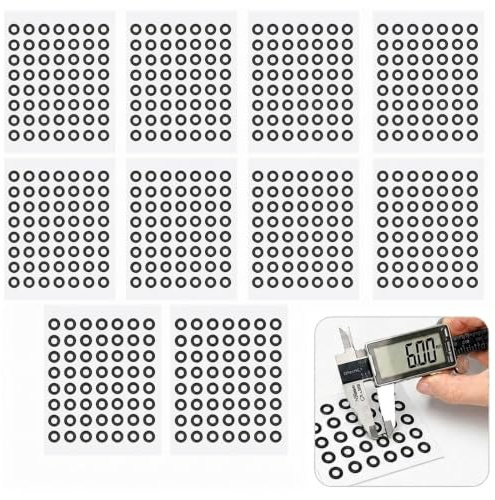 NIYATA 560 Stück 3D Scan Marker 3 mm, Punkte Aufkleber für 3D Scanner, Optische Tracking Marker für Präzise 3D Bewegungsanalyse, Reverse Engineering, Inspektion