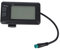 Baxnore Electric Cycle LCD -Display, ABS -Metall -Scooter -Anzeigemessgerät, Multifunktions -Elektrozyklus -Kreislaufmesser mit 5 -pin -wasserdichtem Anschluss für Radsportzubehör