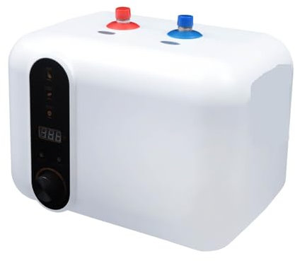 Scaldabagno Elettrico Istantaneo, 1500W 10L Riscaldatore Di Acqua Elettrico Serbatoio Di Stoccaggio IPX4 Cucina Sotto Il Lavello Caldaia Piccolo Elettrodomestico Riscaldatore Di Acqua Calda Istantanea