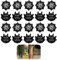 Golf Shoe Spikes,20PCS Replacement Bulk Cleats Black Metal Golf Shoe Studs Durable TPU Easy to Install Universal Fit Tooth Spikes Accessories for Men and Women, Improves Grip and Comfort