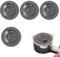 4 Pieces Sage Cleaning Tablets,Espresso Machine Clean Tablet Silicone Backflush Descaler Disc Kit Tool, Universal 54mm Handle Cleaner Pad Coffee Accessories,for Family Office Barista Most Machines