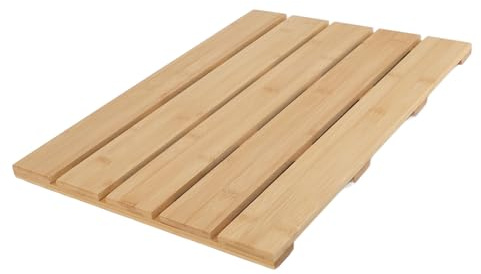ZAWELIYO Tapis de Bain en Bambou, Antidérapant, Confortable, pour Salle de Bain, 51.1oz, pour L'entrée de la Maison