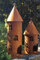 Rostalgie Edelrost Turm klein Höhe 42 cm Gartendekoration Leuchtturm Fenster - 1 Stück Turm klein