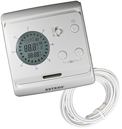 DIGITALER UNTERPUTZ-Thermostat E62.116 MIT 3 M Sensor 16A RAUMTHERMOSTAT UP