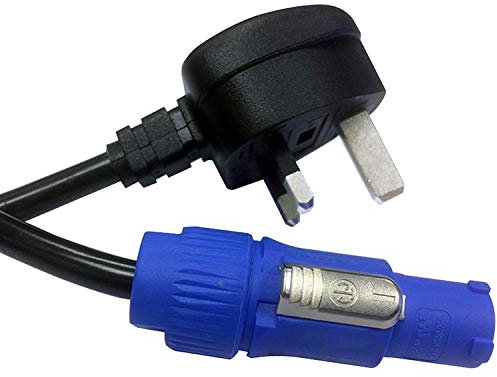 1.5m Neutrik PowerCON Mains Cable | 1.5mm² 20A UK Mains Active Speaker Power Link Lead/Wire | Perfect for PA & Stage Lighting Equipment