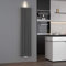 ELEGANT Design Paneelheizkörper Röhren 1600 x 354 mm Anthrazit Doppellagig Badheizkörper Mittelanschluss Vertikal Röhren Heizkörper