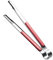 Stainless Steel Kitchen Tongs Cooking Utensils Barbecue Baking Ice Salad Serving Tongs with Non-Slip Easy Grip Handle (Pink)