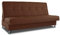 Schlafsofa Bella mit Schlaffunktion - 3 Sitzer Sofa, Couch mit Bettkasten, Bettsofa, Schlafsofa, Polstersofa, Couchgarnitur (Braun (Inari 24))