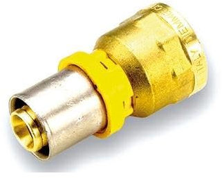 Multistrato per gas - raccordo dritto femmina 1/2'' x 16 mm
