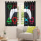 Gamer Vorhänge Videospiele Gaming Vorhänge Jungen Teens Kinder Schlafzimmer Fenster Vorhänge Videospiele Gamepad Joysticks D-Pad Fenster Drapes Action Buttons Spiel Konsole Vorhang Panels,46X54