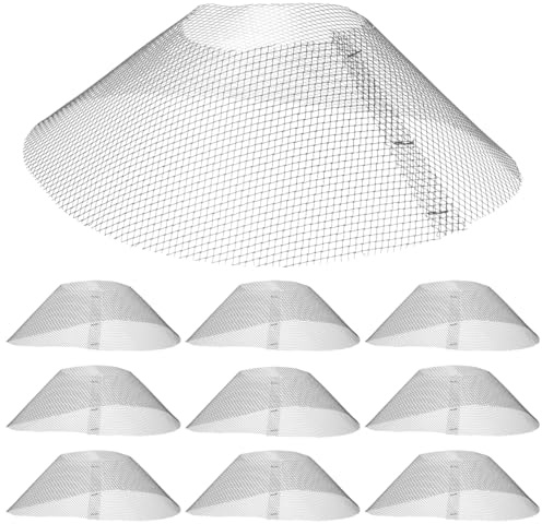 10pcs 21cm Round Range Hood Filter Net Kitchen Cooking Range Hood Filter Mesh Replacement Grease Mesh Cooker Hood Kitchen Tools
