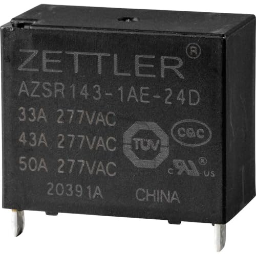 Zettler Electronics AZSR143-1AE-24D Leistungsrelais, 24 V/DC, 50 A, 1 NO (T), 1 Stück