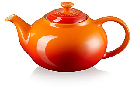 Le Creuset Stoneware Classic Teapot, 1.3 Litres, Serves 3-4 Cups, Volcanic, 70702130900000