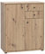 FORTE TEMPRA 2 Kommode mit 2 Türen und 2 Schubladen, Holzwerkstoff, Artisan Eiche Dekor, (B x H x T) 73,7 x 85,5 x 34,8 cm