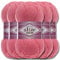 Alize 5x 100g Cotton Gold Türkische Premium Wolle Baumwolle und Acryl Handstrickgarne | Garn | Yarn | Babywolle Strickgarn Accessoire Baby zum Häkeln Stricken Kleidung Schals (Candy Pink | 33)
