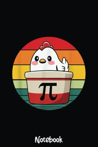 Pi Day Chicken Pot Pie Funny Math Teacher Nerd Geek Dad Joke Notebook: Graph Paper Notebook, Grid Paper for Math and Science Students, Quad Ruled 4x4 110 Pages, 6x6546