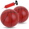 2 Stück Basketbälle Kinder Kleiner Ball Mini Basketbälle Kinder Kleiner Basketball Aufblasbare Miniatur-Basketball Basketball mit Pumpe & Nadel Enthalten für Indoor Outdoor Pool Party-5,5 Zoll