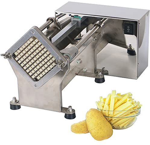 JYCCH Machine de Pommes de Terre électrique à Frites commerciales, Fabricant Automatique de Frites, Coupe de Pommes de Terre à Haut Volume pour Une Utilisation dans Un Restaurant de cuis