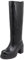 QUEEN HELENA Stivali Alti di Pelle con Tacco Plateau Biker Invernali Donna QH22L291 (Nero, numeric_36)