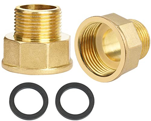 Reductor de Latón, Extensión de 3/4 a 1 Pulgada para Montaje de Manguito, Rosca Exterior X Rosca Hembra