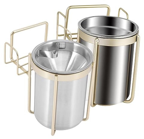 OSALADI An Der Montierter Aschenbecher Kein Aschenbecher Asche Edelstahl Einfach Zu Installieren Moderner Toilettenaschenbecher Aschebehälter