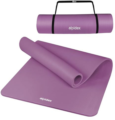 ALPIDEX Yogamatte Extra Dick 1,5 cm Gymnastikmatte 3 Größen E-Book rutschfest Phthalatfrei Fitness Matte Turnen Pilates Sport Physio HIIT Yoga Trainingsmatte Isomatte, Pink, 190 x 60 x 1.5 cm